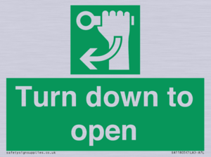 SA11805: Turn down to open