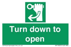 SA11805: Turn down to open