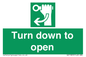 SA11805: Turn down to open