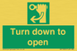 SA11805: Turn down to open