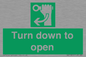 SA11805: Turn down to open