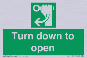 SA11805: Turn down to open