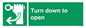 SA11805: Turn down to open