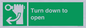 SA11805: Turn down to open