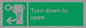 SA11805: Turn down to open