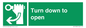 SA11805: Turn down to open