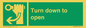 SA11805: Turn down to open