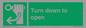 SA11805: Turn down to open
