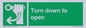 SA11805: Turn down to open