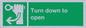 SA11805: Turn down to open