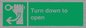 SA11805: Turn down to open