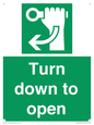 SA11805: Turn down to open