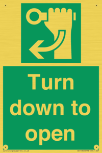 SA11805: Turn down to open