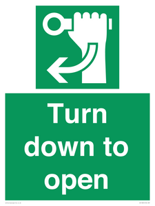 SA11805: Turn down to open