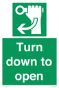 SA11805: Turn down to open