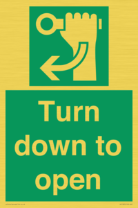 SA11805: Turn down to open