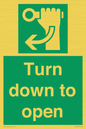 SA11805: Turn down to open