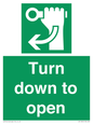 SA11805: Turn down to open