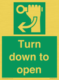 SA11805: Turn down to open
