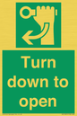 SA11805: Turn down to open