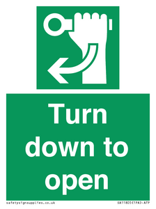 SA11805: Turn down to open