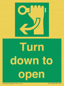 SA11805: Turn down to open