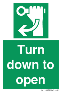 SA11805: Turn down to open