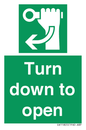 SA11805: Turn down to open