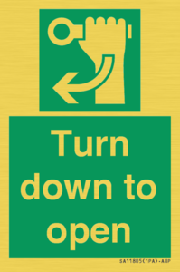 SA11805: Turn down to open