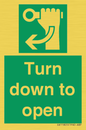 SA11805: Turn down to open