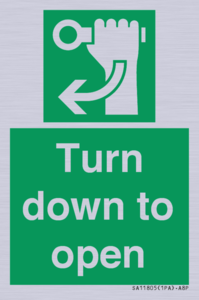 SA11805: Turn down to open