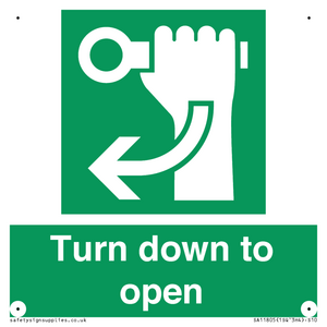 SA11805: Turn down to open