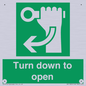 SA11805: Turn down to open
