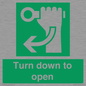 SA11805: Turn down to open