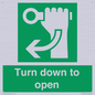 SA11805: Turn down to open