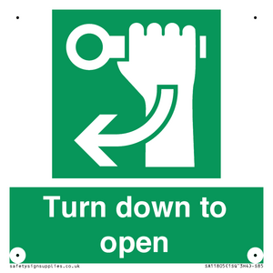 SA11805: Turn down to open