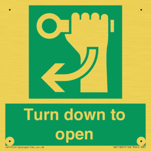 SA11805: Turn down to open