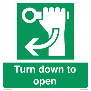 SA11805: Turn down to open