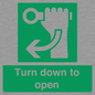 SA11805: Turn down to open