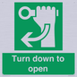 SA11805: Turn down to open