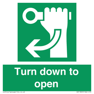 SA11805: Turn down to open