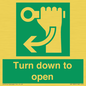 SA11805: Turn down to open