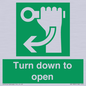 SA11805: Turn down to open