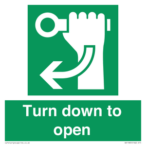 SA11805: Turn down to open