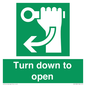 SA11805: Turn down to open