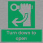 SA11805: Turn down to open
