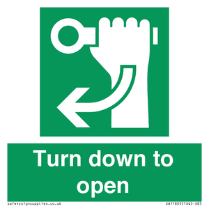 SA11805: Turn down to open