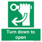 SA11805: Turn down to open