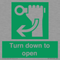 SA11805: Turn down to open
