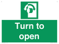 SA16529: Turn (either direction) to open